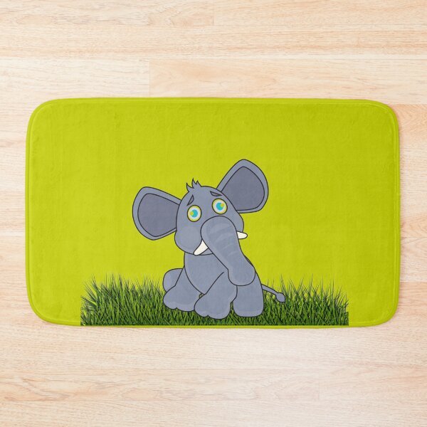 Item preview, Cute elephant sitting on grass. designed and sold by Slangt-shirt.