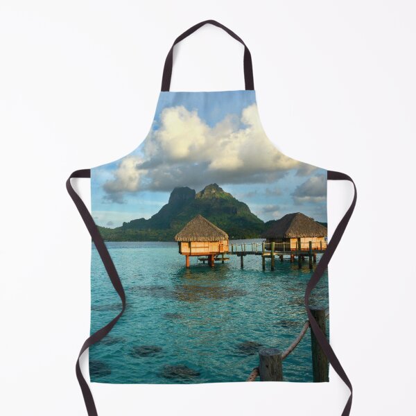 Item preview, Bora Bora Tahiti Bungalow, Blue Water Tropical Paradise designed and sold by Sharon Schwalbe.