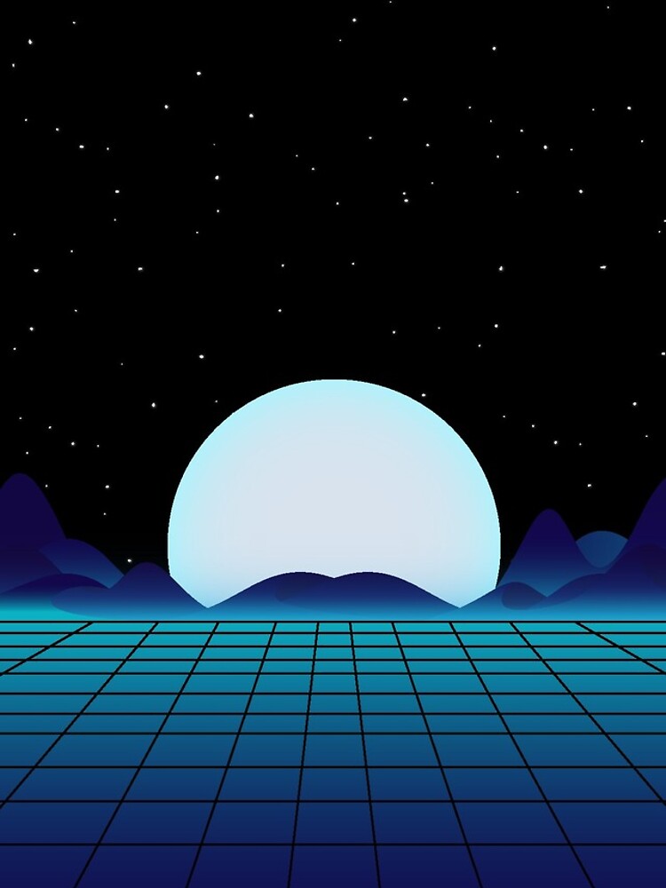 Moon SynthWave Night by jorgehardt