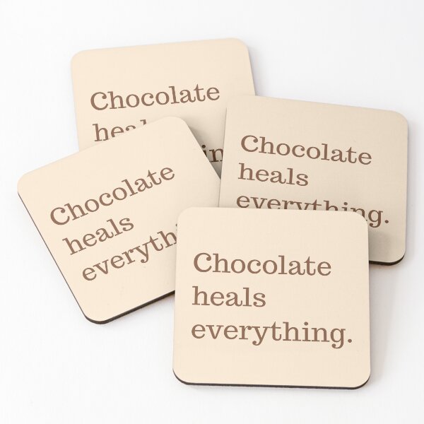 Item preview, Chocolate heals everything  designed and sold by Ingridpd.