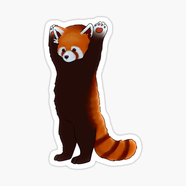 Panda rouge Sticker