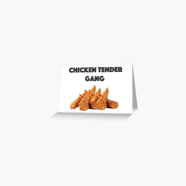 Chicken Tenders Greeting Cards Redbubble - low gang chicken wing roblox