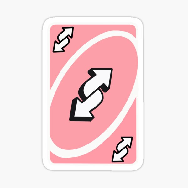 Purple Uno Reverse Card Sticker for Sale by rhd18