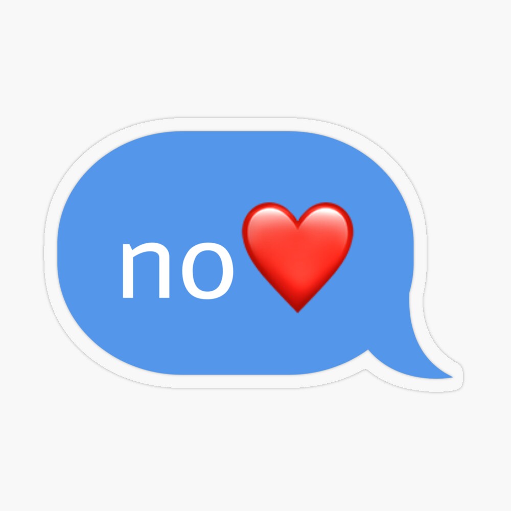 no ❤️ text | Poster