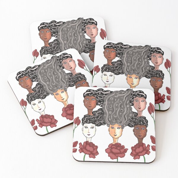 Item preview, Friendship portrait with red roses, best gift for friend designed and sold by Lzdigitalstore.