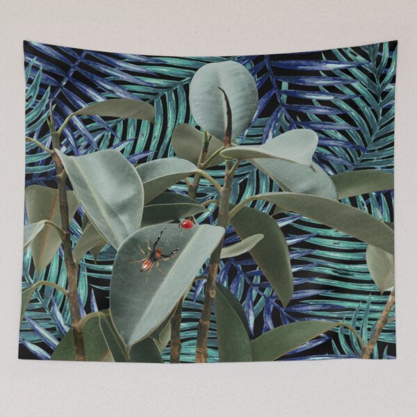 Item preview, Palm leaves with spider and ladybug, redecorate, refurbish, Stylize, nature, Fall designed and sold by jayne0524.