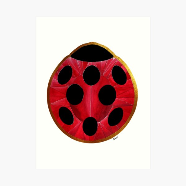 Ladybug gem Art Print