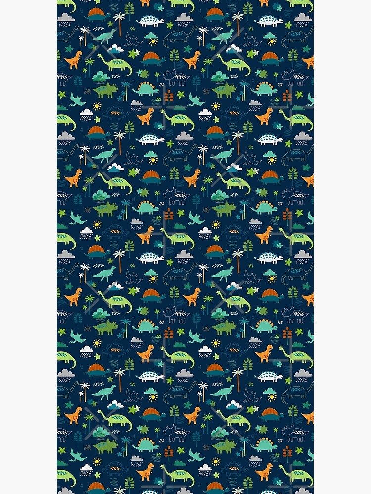 Dinosaur Land - cute Dino pattern by Cecca Designs by Cecca-Designs