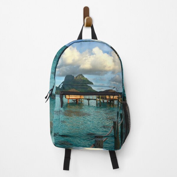 Item preview, Bora Bora Tahiti Bungalow, Blue Water Tropical Paradise designed and sold by Sharon Schwalbe.