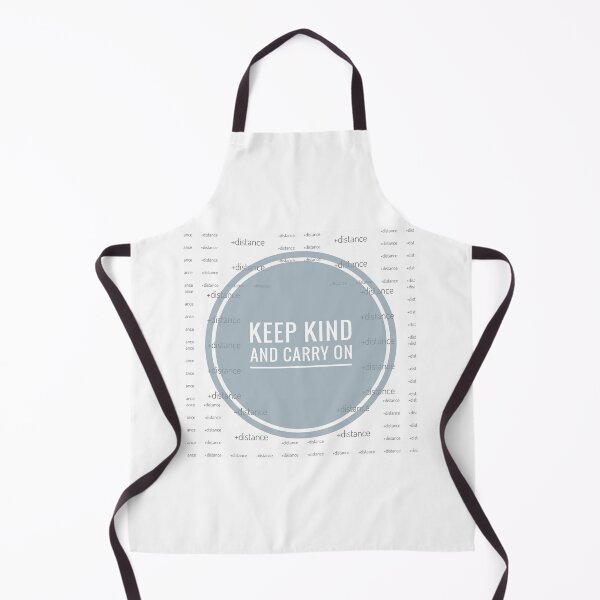 Item preview, Light Grey Keep Kind and Carry On with distancing memo Coronavirus Slogan designed and sold by Jenny Meehan Art Prints and Patterns .