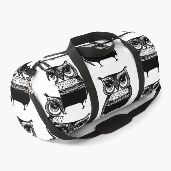 Item preview, Grumpy Owl, owl, black and white owl designed and sold by sonabeam.