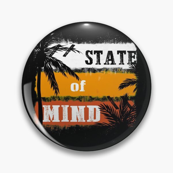 Item preview, State of mind – believe it and you will see it. Lifes a beach – inspirational palm tree spray & surf art  designed and sold by originalsusie.