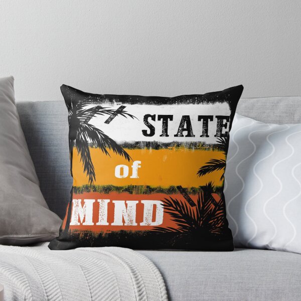 Item preview, State of mind – believe it and you will see it. Lifes a beach – inspirational palm tree spray & surf art  designed and sold by originalsusie.