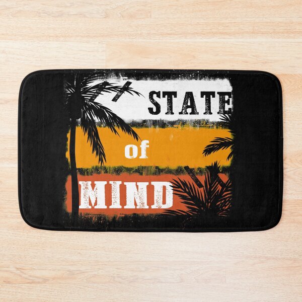 Item preview, State of mind – believe it and you will see it. Lifes a beach – inspirational palm tree spray & surf art  designed and sold by originalsusie.