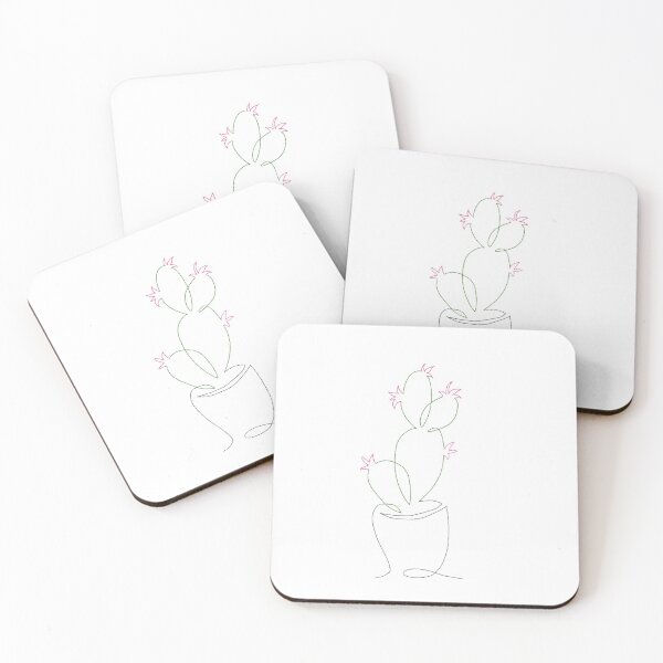Item preview, Multi coloured cactus outline  designed and sold by ouatisworld.