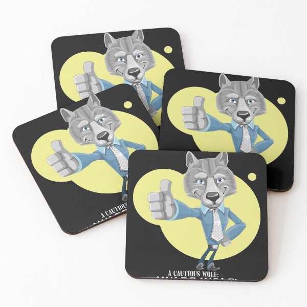 Item preview, Cautious wolf- Aware Wolf designed and sold by EvaWolf.