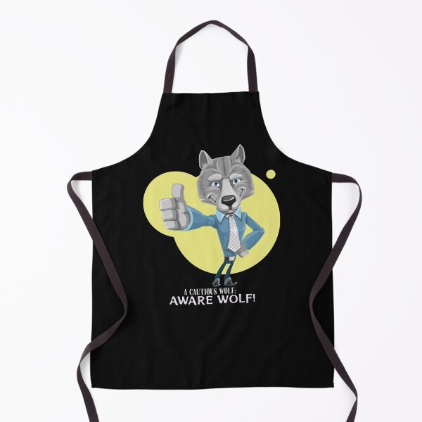 Item preview, Cautious wolf- Aware Wolf designed and sold by EvaWolf.
