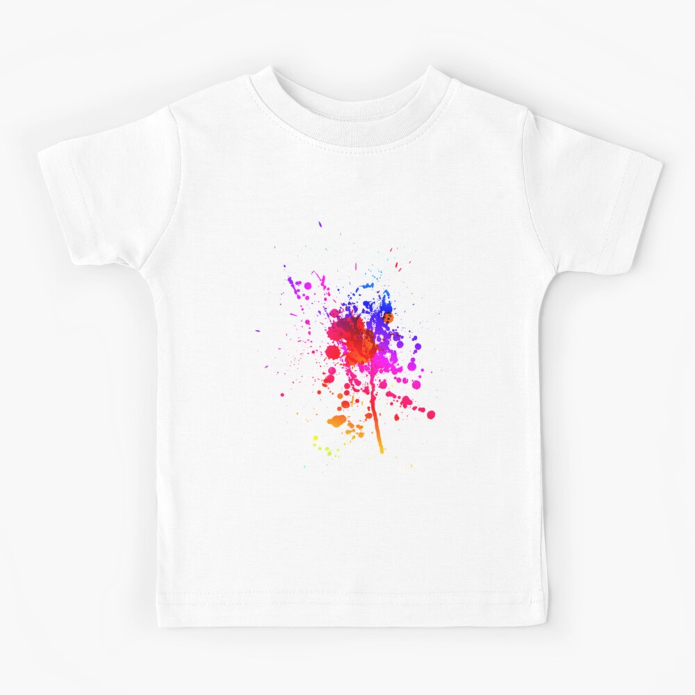 " Paint splash, watercolor Painting, ink, color" Kids TShirt by Douj