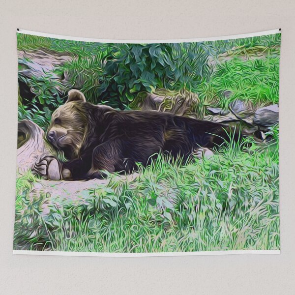 Item preview, sleeping bear designed and sold by Sabine Straka.