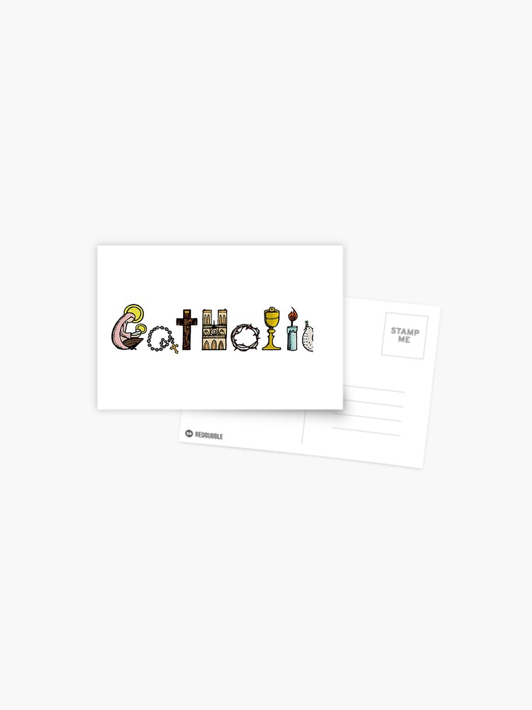Catholic sticker Sticker for Sale by colleendoodle