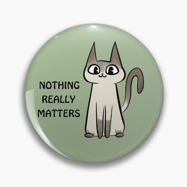 Item preview, Pessimistic Cats - Nothing Really Matters designed and sold by Tsuki’s Corner.