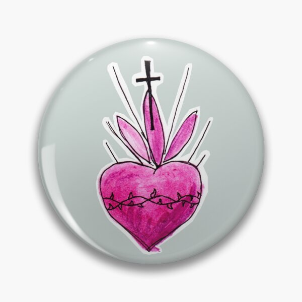 Item preview, sacred heart doodle designed and sold by rockinrose.