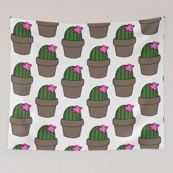 Item preview, Potted Cactus with a Flower designed and sold by caitlinjquinn.