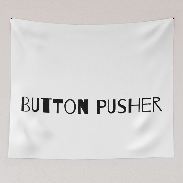 Item preview, Button Pusher - Black And White designed and sold by Aryeh Studio.