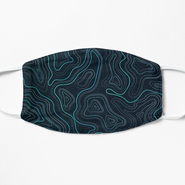Amazing Topographic Lines Flat Mask