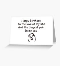 Alles Gute zum Geburtstag zur Liebe - meme Geburtstag Grußkarte