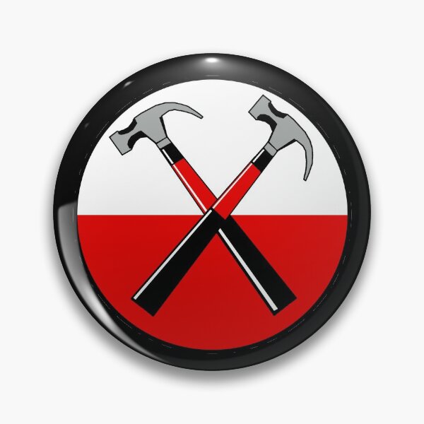 Pink Floyd TRUST US The Wall Album, Vintage hammers design Pin