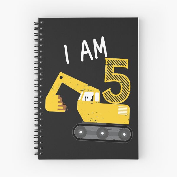 Item preview, Gift for Boys Construction Party Excavator 5th Birthday designed and sold by Anumber1.