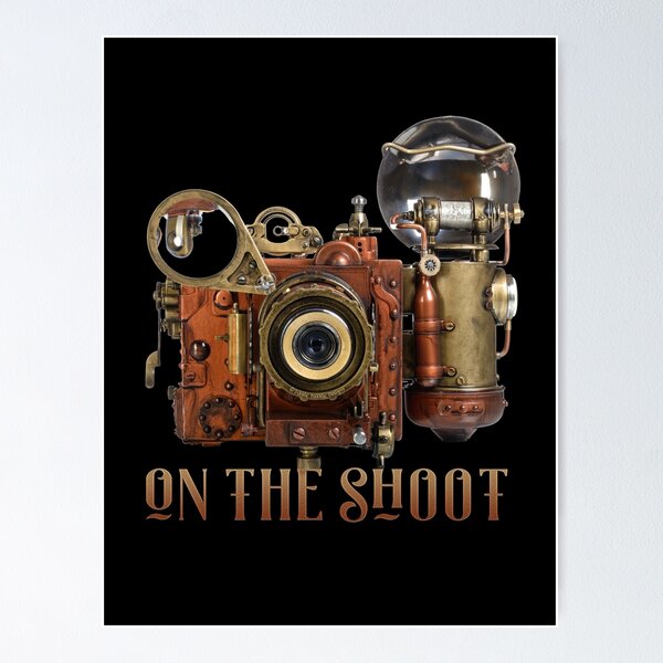 Item preview, Vintage Retro Flashbulb Steampunk Camera Photography Lovers designed and sold by Dibble Dabble Designs.