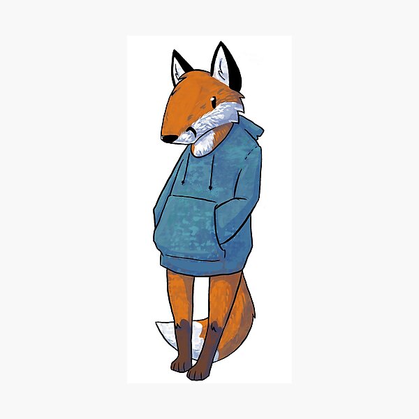 Item preview, Fox in a hoodie designed and sold by daisyhillyard.