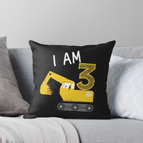 Item preview, Gift for Boys Construction Party Excavator 3rd Birthday designed and sold by Anumber1.