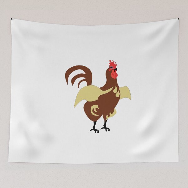 Item preview, Yellow and Red Rooster Crowing designed and sold by grounds.