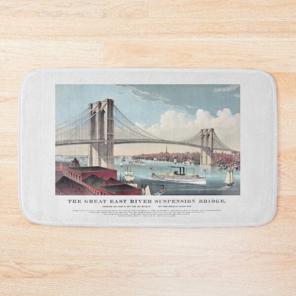 Item preview, The Great East River Suspension Bridge - New York 1883 designed and sold by warishellstore.