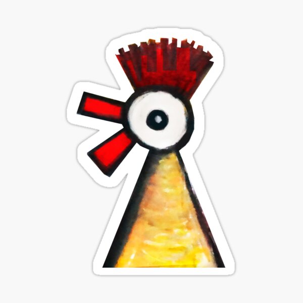 Happy Rooster Sticker