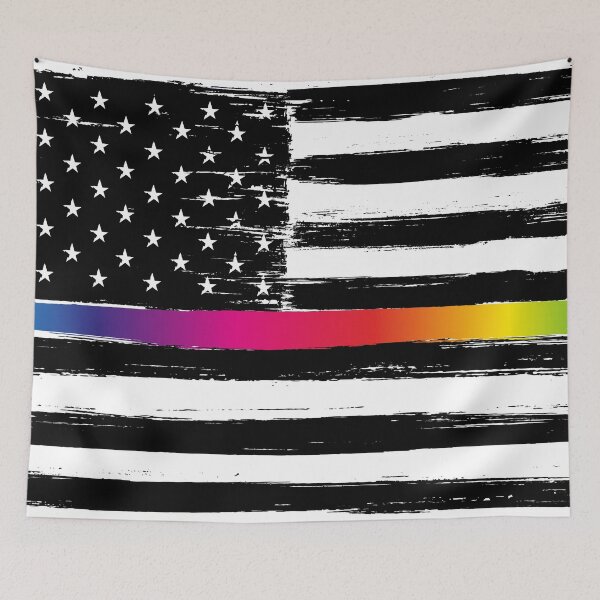 Item preview, Rainbow Line USA Flag designed and sold by mattpanta.