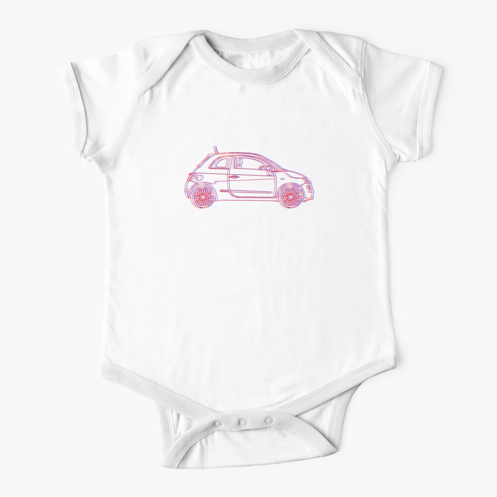Fiat 500 3d Baby One Piece By Abigabhall Redbubble