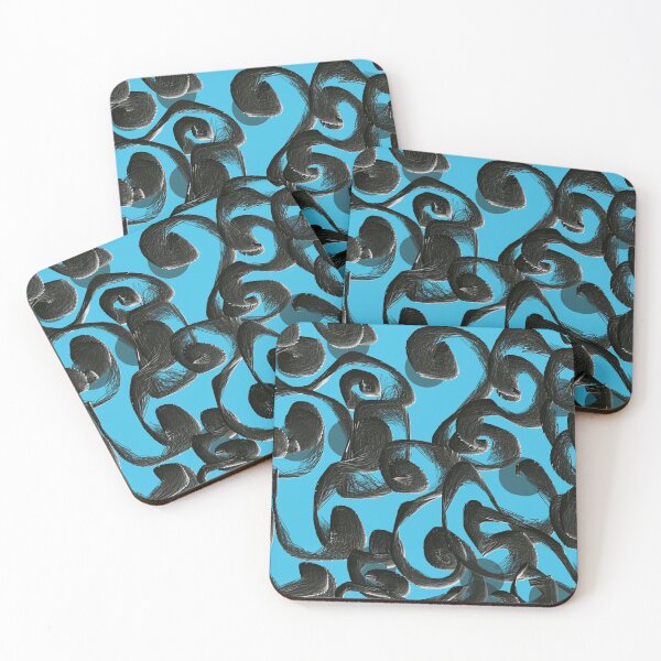 Item preview, Abstract blue black designed and sold by Abstractlara.