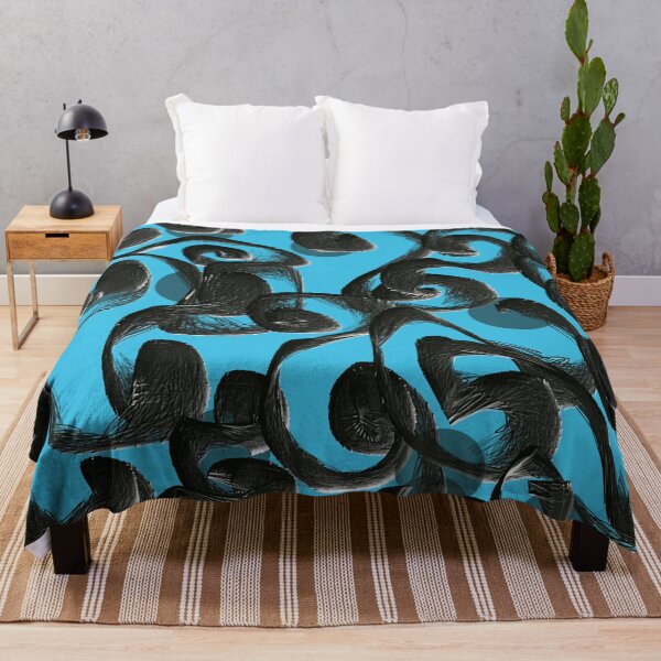 Item preview, Abstract blue black designed and sold by Abstractlara.