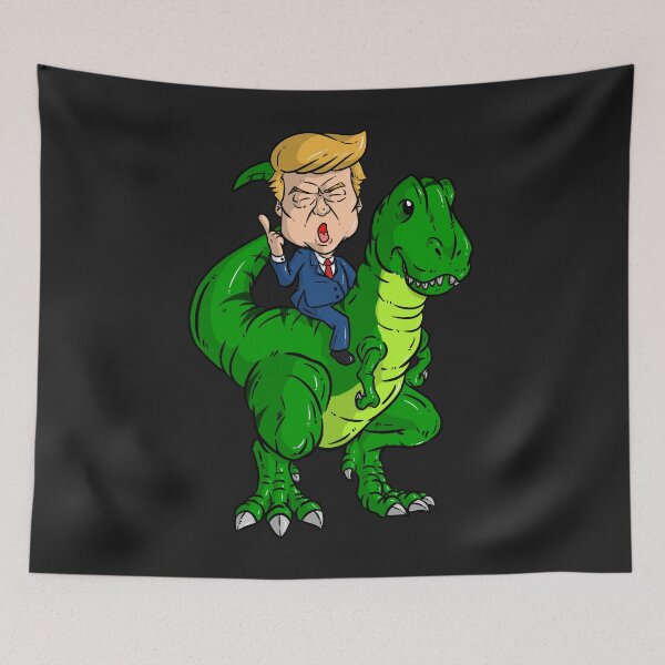 Artikelvorschau, Geschenk für Präsident Trump 2020 Dinosaurier Trump Reiten T-Rex entworfen und verkauft von Anumber1.