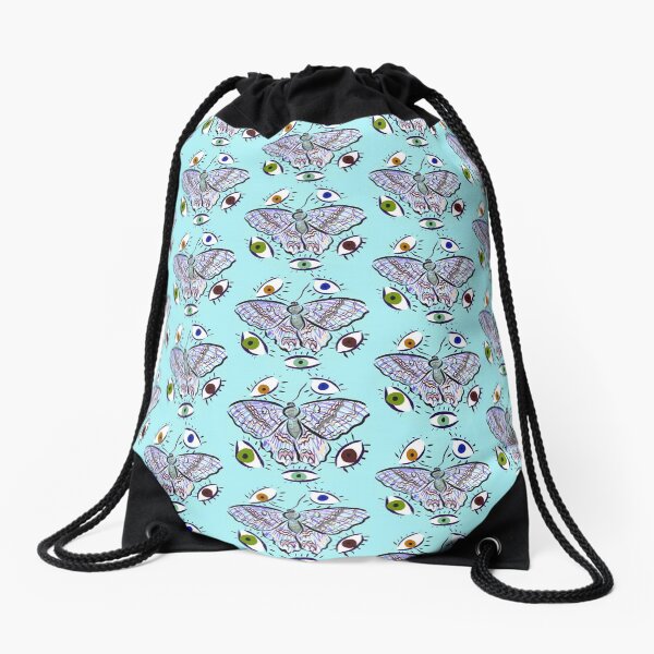 BUTTERFL-EYE DECAL *80% OF ARTIST MARGIN GOES TO COVID-19 NAVAJO RELIEF FUND* Drawstring Bag