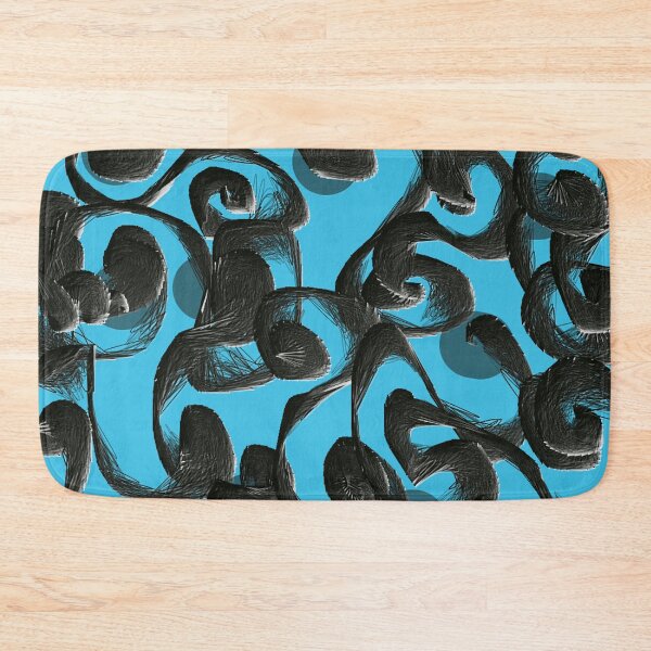 Item preview, Abstract blue black designed and sold by Abstractlara.
