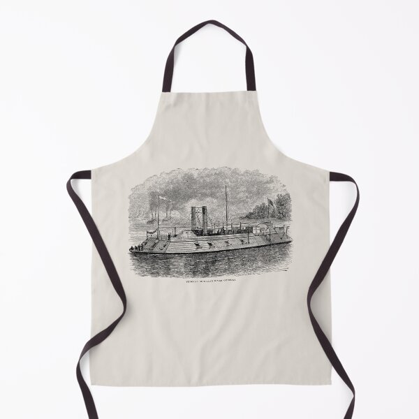 Item preview, Ironclad River Gunboat Engraving - Union Civil War designed and sold by warishellstore.