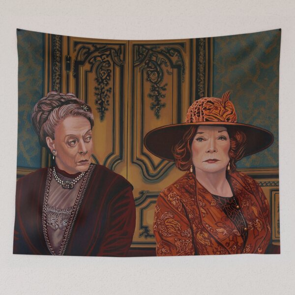 Artikelvorschau, Downton Abbey Painting 5 Maggie Smith und Shirley MacLaine entworfen und verkauft von PaulMeijering.
