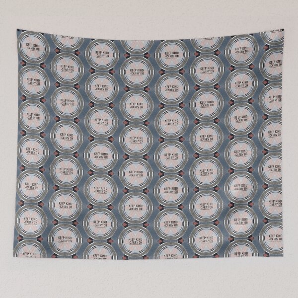 Item preview, Patterned Keep Kind and Carry On Coronavirus Slogan by Jenny Meehan  designed and sold by Jenny Meehan Art Prints and Patterns  .