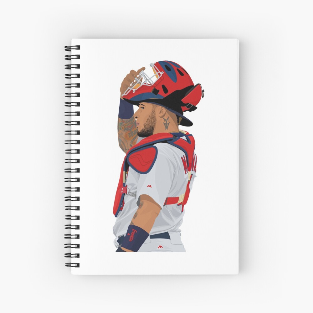 Print of Yadier Molina (St. Louis Cardinals Catcher) Drawing