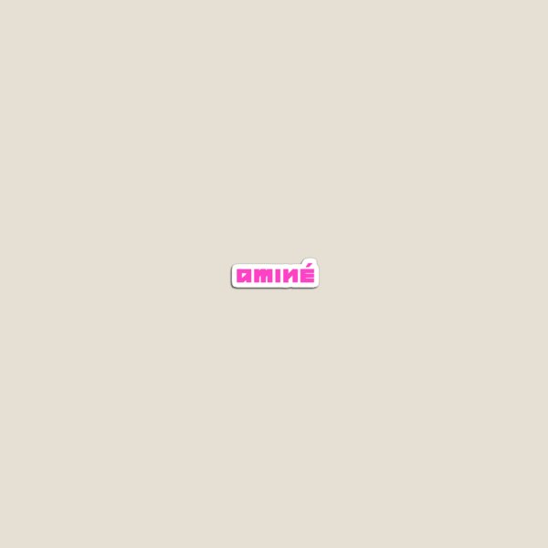 Item preview, Pink Amine Word Sticker designed and sold by lizwoo714.